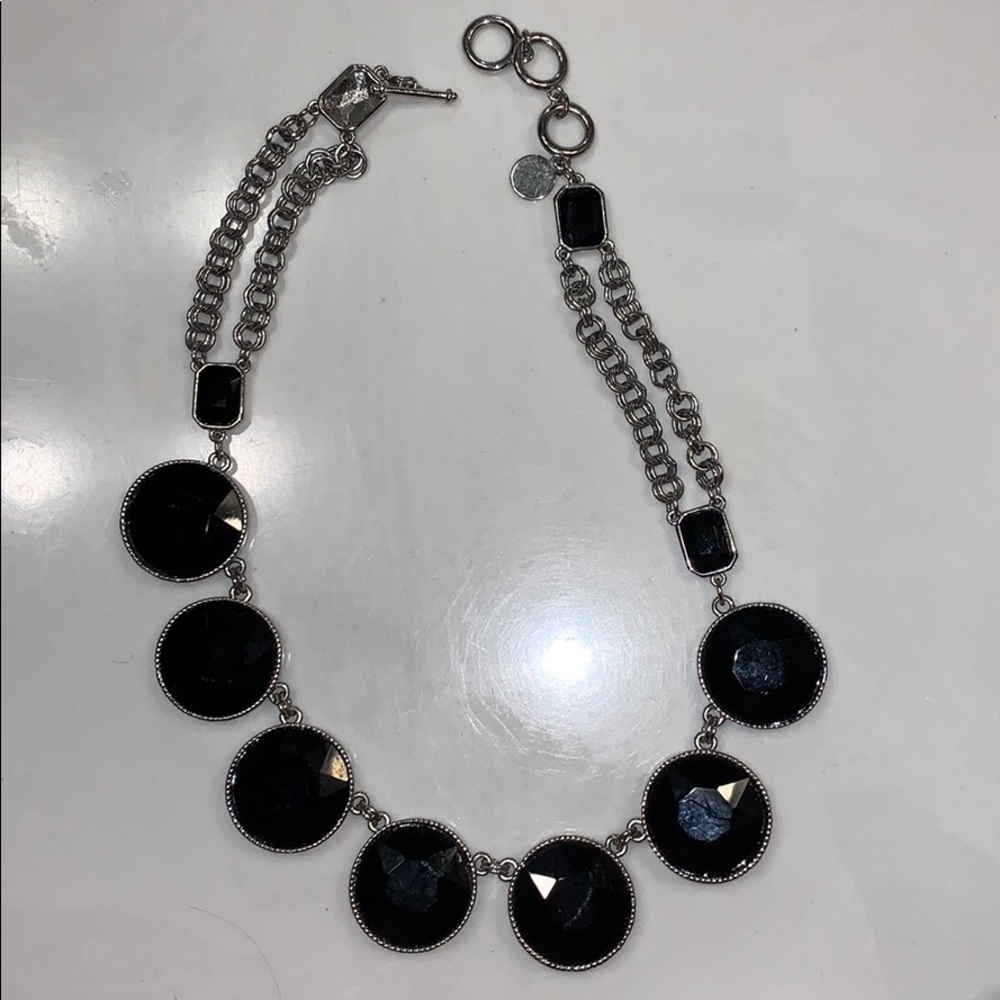 White House/Black Market Faux Onyx Necklace.